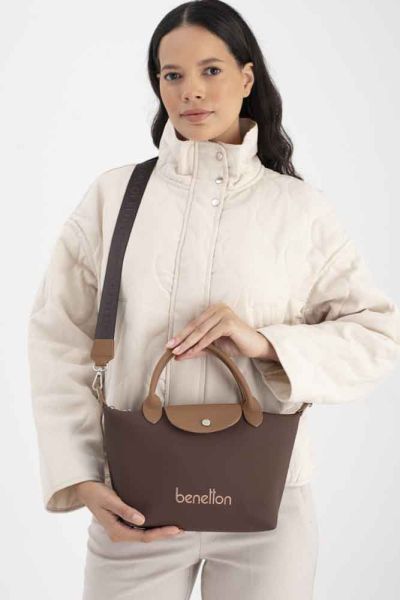 United Colors Of Benetton Kol Çantası Kahve-Camel/BNT_1702