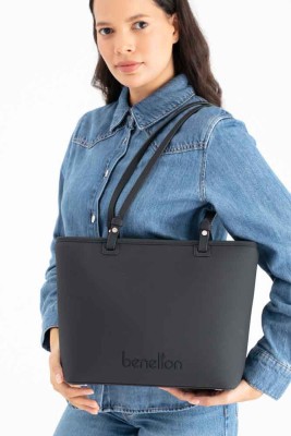 United Colors Of Benetton Kol Çantası Siyah/BNT_1655 - Thumbnail