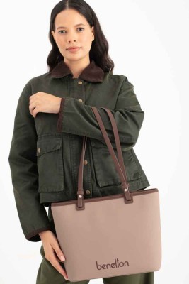 United Colors Of Benetton Kol Çantası Vizon-Kahve/BNT_1655 - Thumbnail