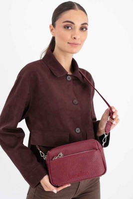 United Colors Of Benetton Kol Çantası Bordo/1669 - Thumbnail