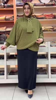 Bwest - Yarasa Kol Bluz Yağ Yeşili/71370