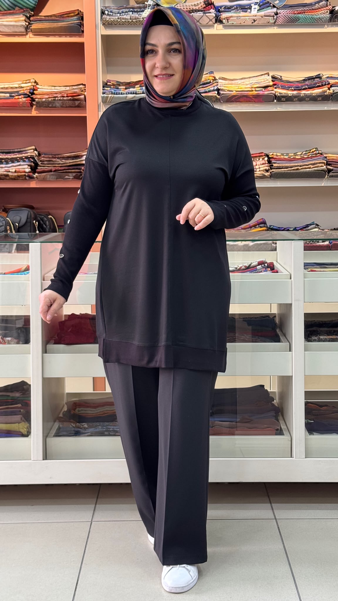 Kado - Yarasa Kol Tunik Siyah / 268484