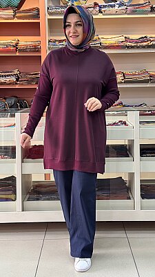 Kado - Yarasa Kol Tunik Bordo / 268484
