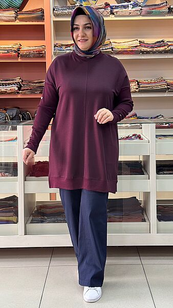 Yarasa Kol Tunik Bordo / 268484