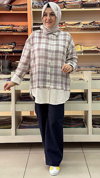 Yusufçuk Broş Detaylı Tunik Taş/32514