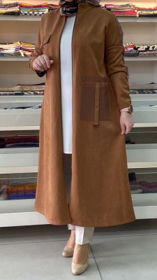  - Zımba Detaylı Süet Kap Camel/5103